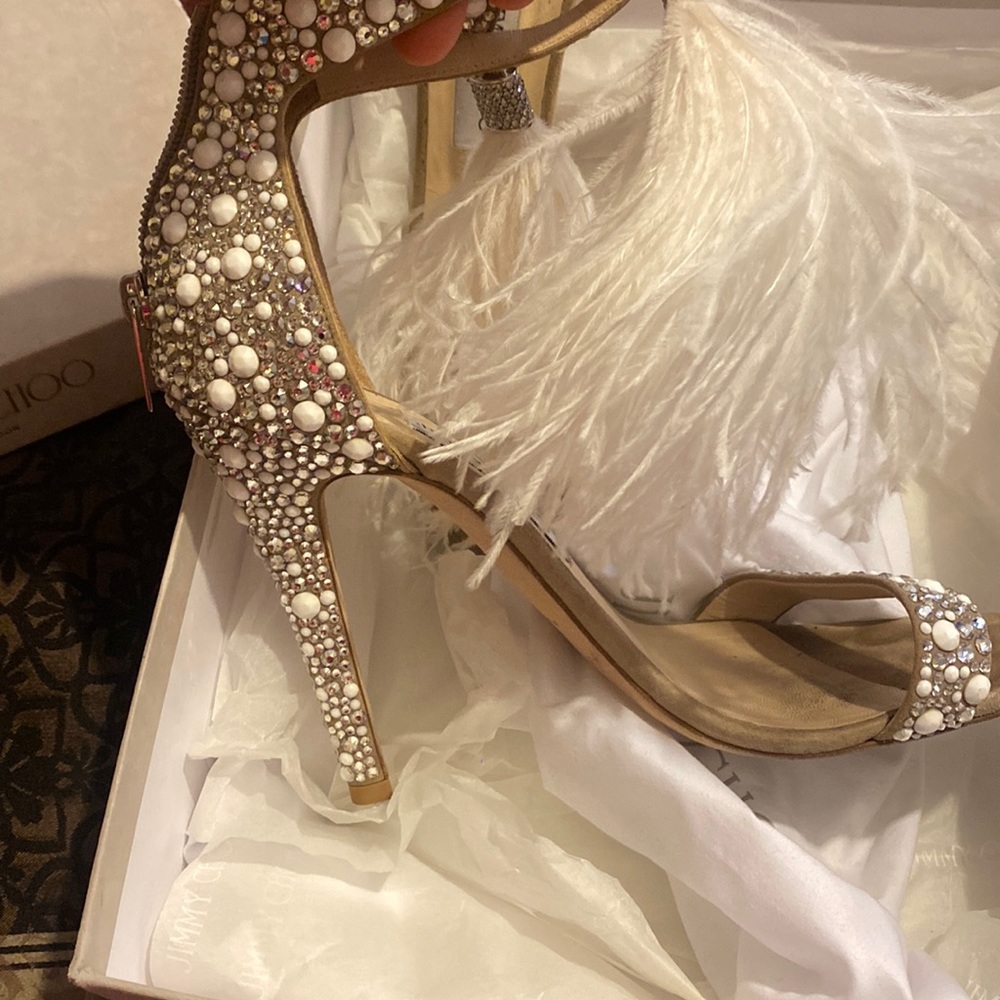Swarovski crystals jimmy choo heel
